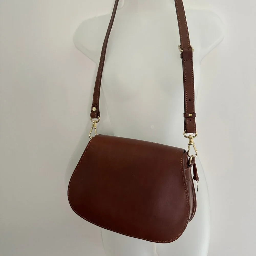 Dooney & Bourke Alto Leather Saddle Crossbody Bag